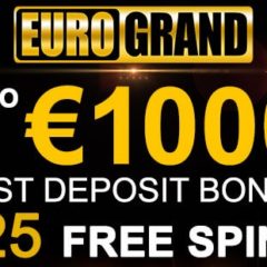 EuroGrand Casino Bonus | 100% Deposit Bonus & 25 Free Spins